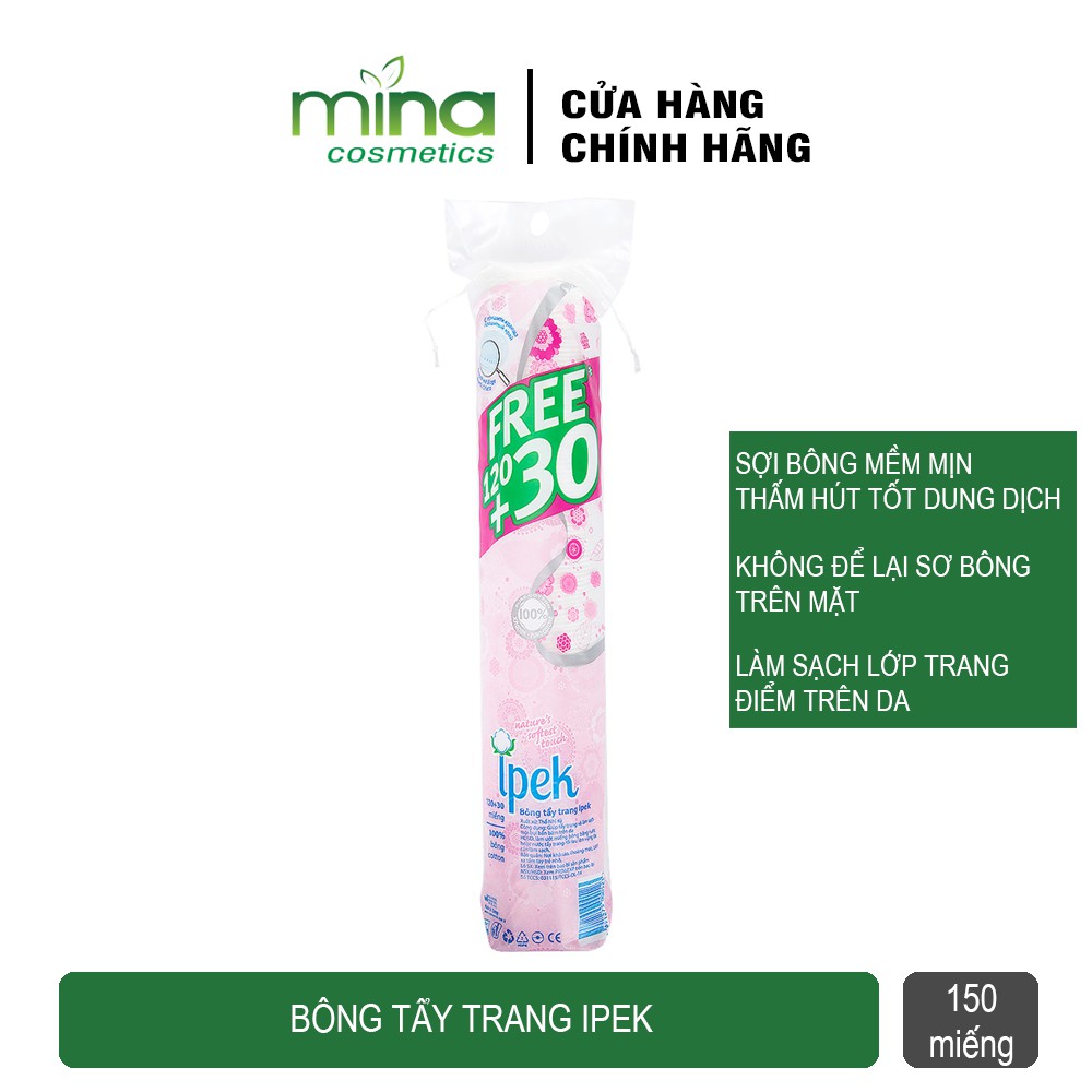 Bông Tẩy Trang Ipek 130 Miếng Cotton Pads | BigBuy360 - bigbuy360.vn