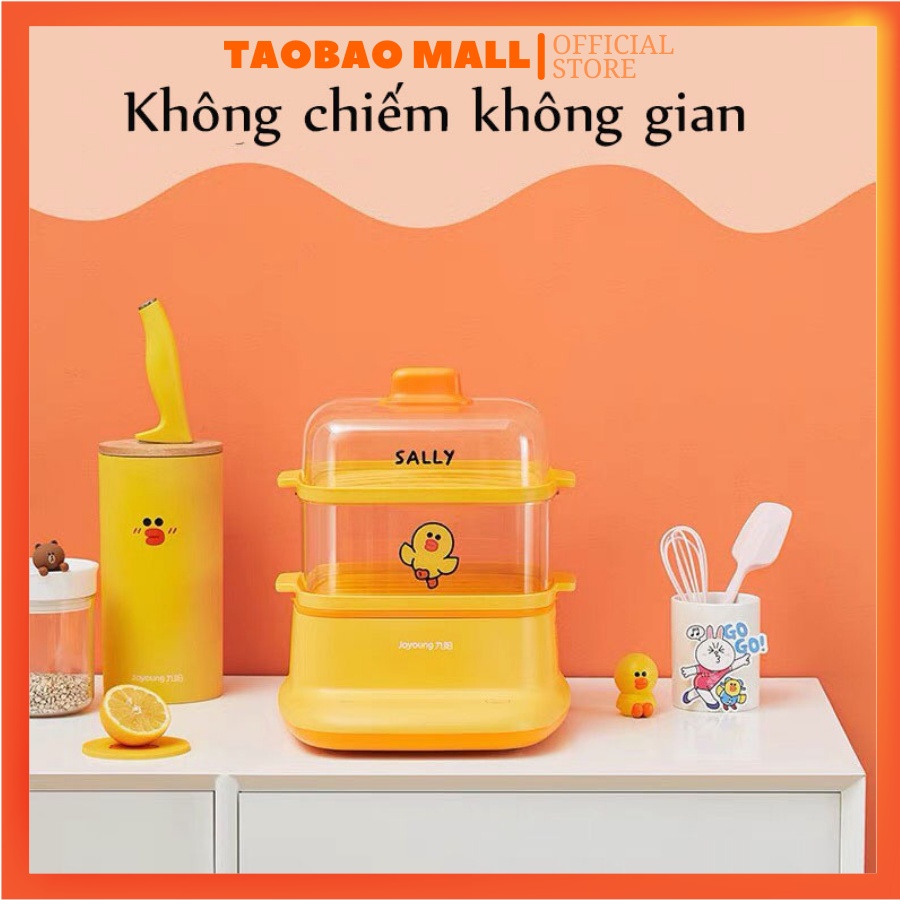 Nồi Hấp Điện 8L, Lồng Hấp Hai 2 Tầng, Vịt Sally, Nồi Hấp Đa Năng JOYOUNG Chính Hãng - HÀNG CÓ SẴN