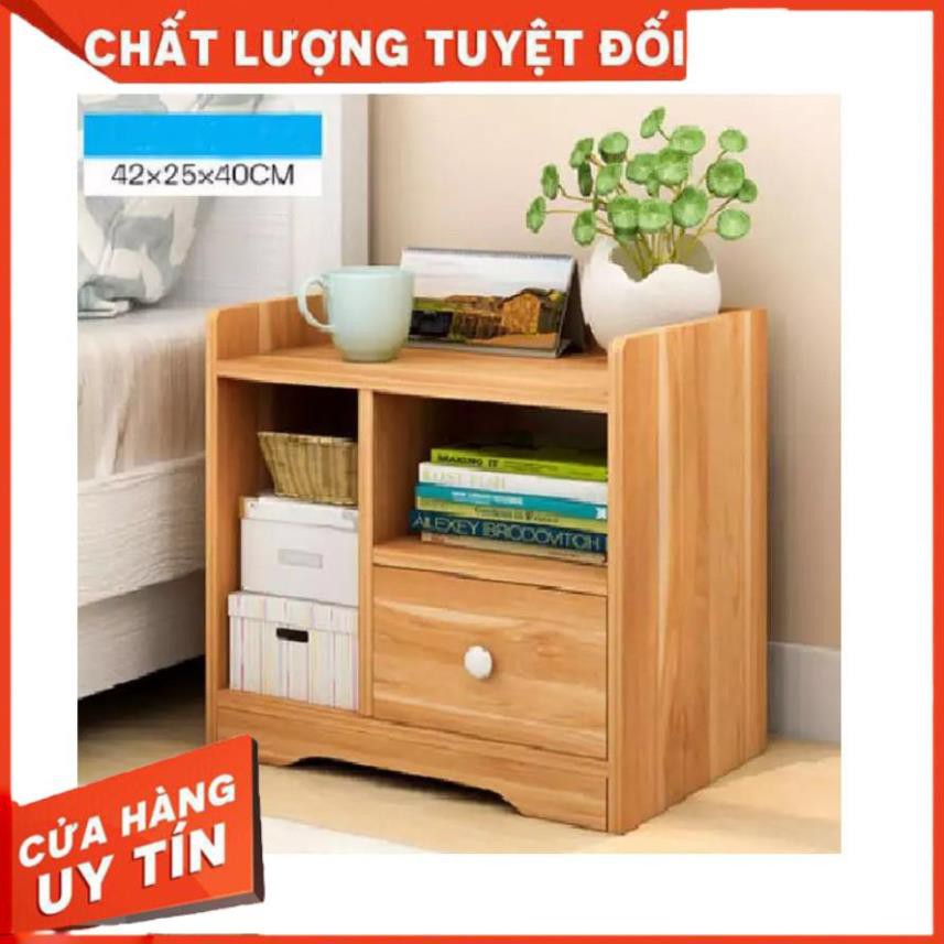 Tủ đầu giường trang trí phòng ngủ chất liệu gỗ công nghiệp phủ melamin bóng láng chống ẩm mốc | BigBuy360 - bigbuy360.vn