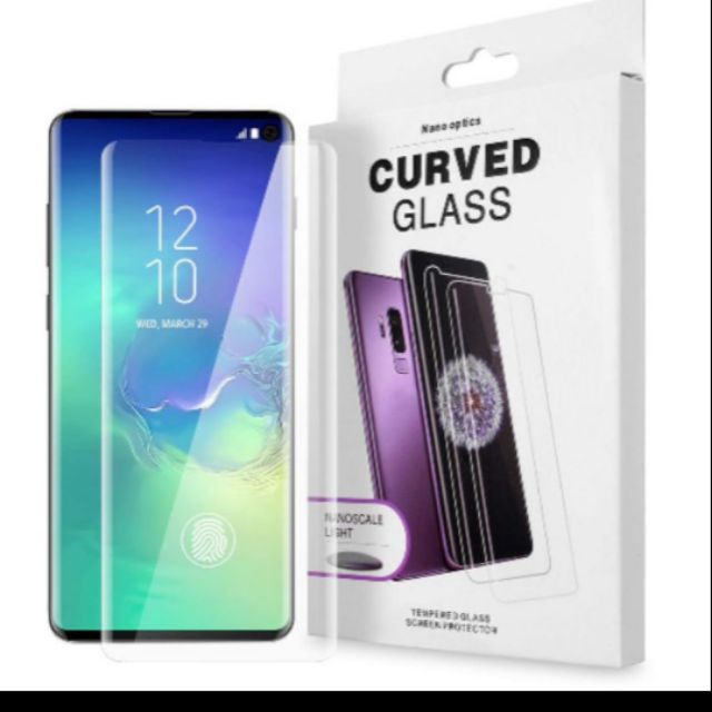 Kính cường lực Galaxy S10E Full keo UV bảo vệ màn hình siêu tốt