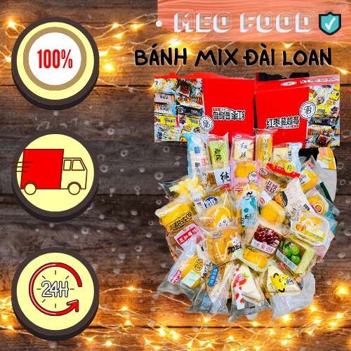 Bánh Mix Đài Loan 1kg giá rẻ tự chọn đủ vị MeoFood BM01