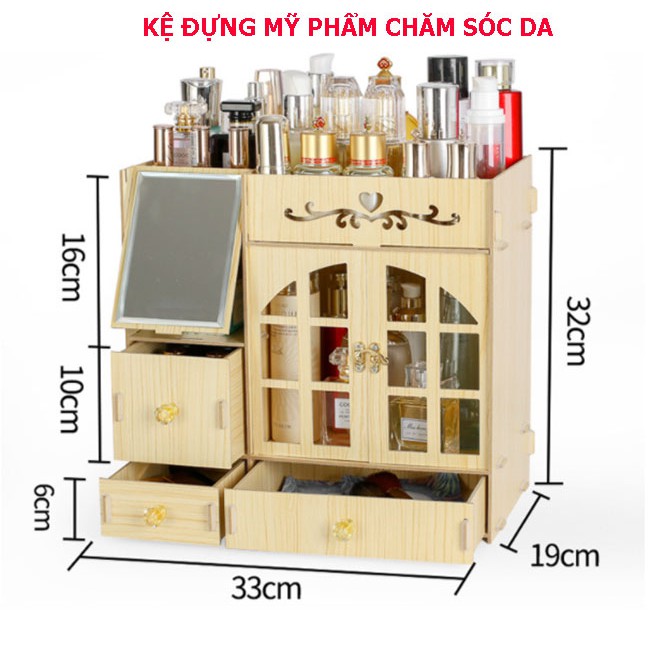 Kệ Đựng Đồ Mỹ Phẩm, Tủ Đựng Đồ Trang Điểm, Tủ Đứng, Kệ Cao Cấp