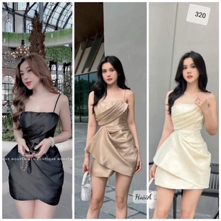 (HÀNG ODER 7 NGÀY) Váy vạt chéo trơn