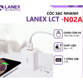 Cóc sạc nhanh lanex lct-n02a