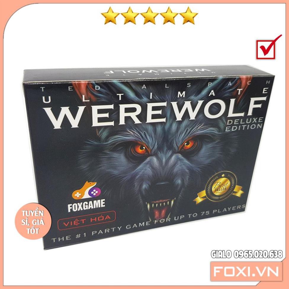 Boardgame Ma Sói Ultimate Deluxe 78 lá bản mềm-Werewolf Character-Việt Hóa-Siêu hay-ngầu lòi