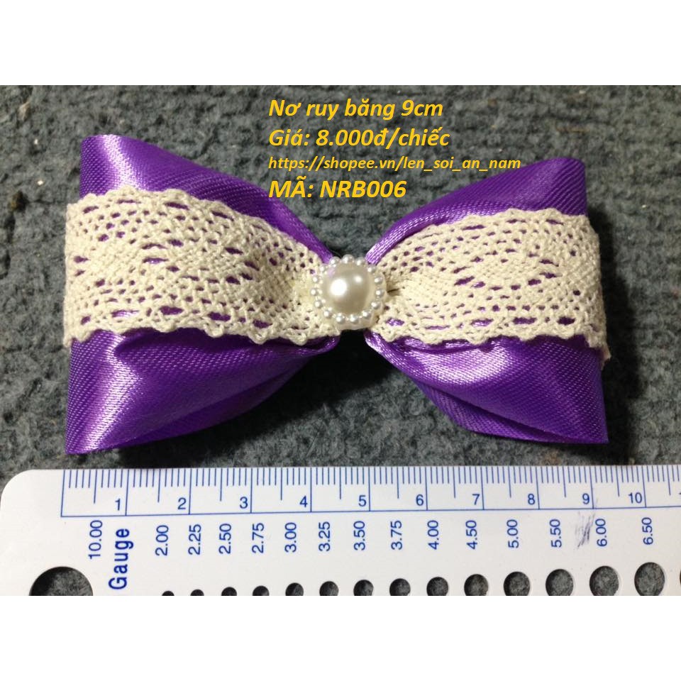 Nợ Lụa Ruy Băng Ren 9cm - Nơ trang trí - Phụ Kiện Thủ Công Handmade
