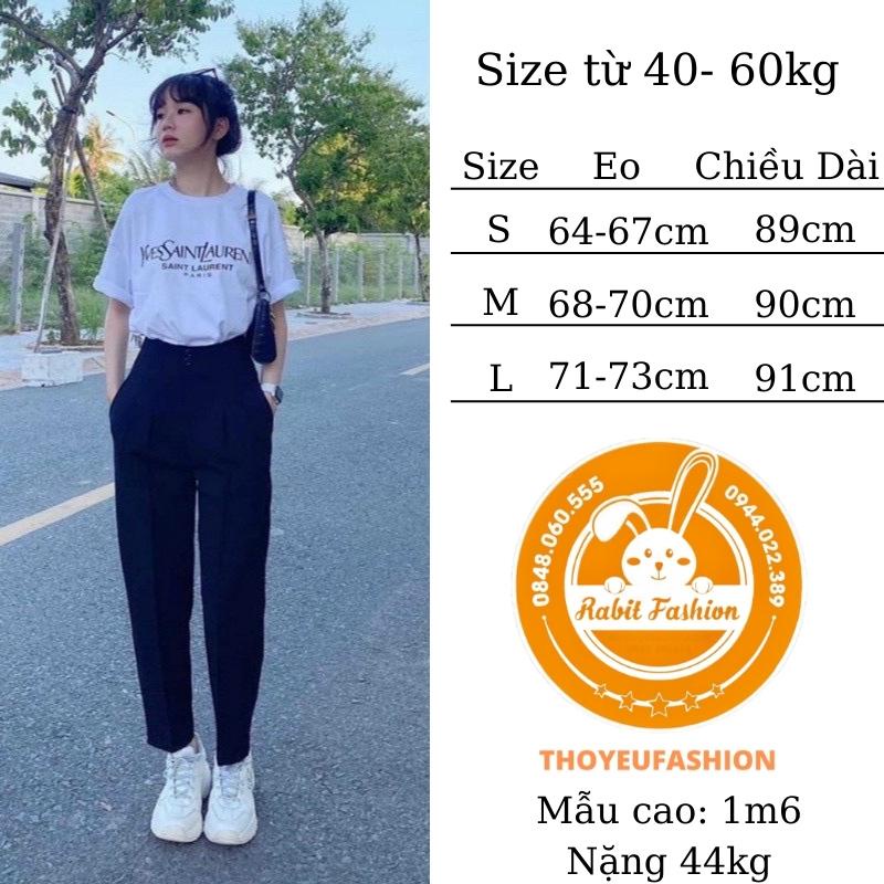 Quần Baggy nữ cạp cao Form Rộng Chất Tuyết Mưa siêu mịn không nhăn, không xước M780