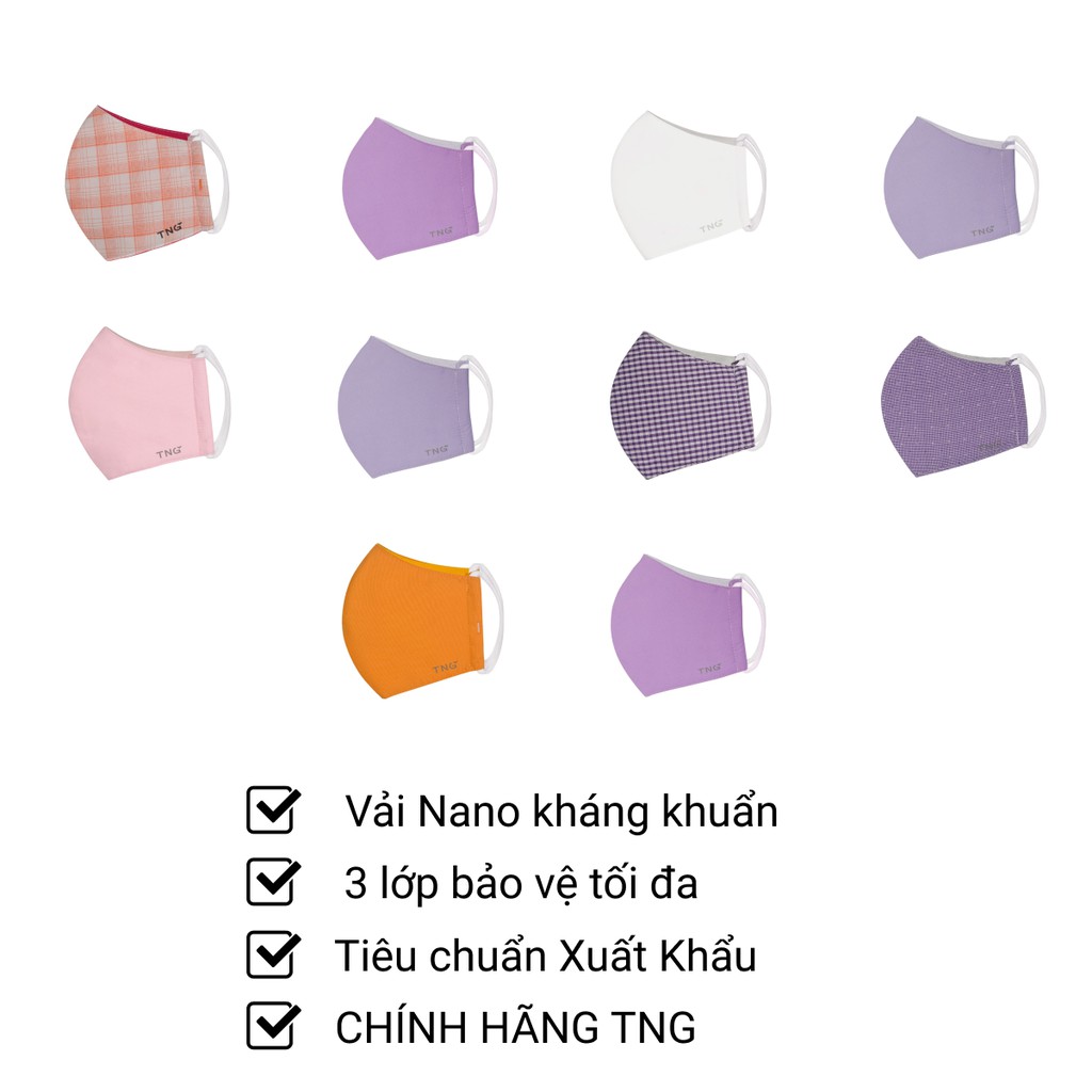Khẩu trang vải 3 lớp chính hãng Y0204 TNG | BigBuy360 - bigbuy360.vn