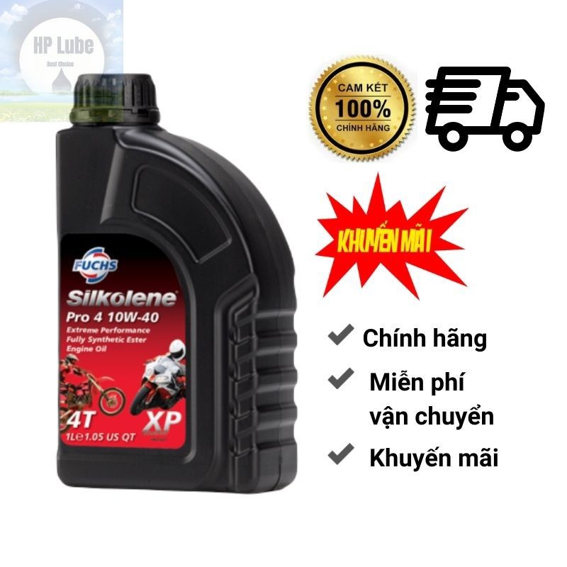 Nhớt Fuchs Silkolene 10w40 Pro4 Cho Xe Số, Xe Côn Tay