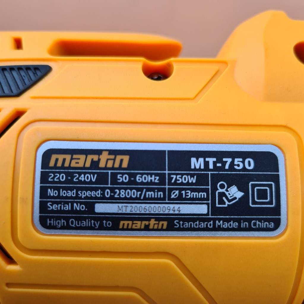 Máy khoan điện Martin MT-750 ,khoan hai chức năng ,công suất 750w ,máy xây dựng thái tâm