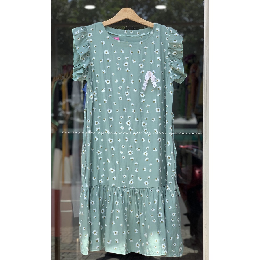 [SIZE 40-65KG] Đầm bầu sát nách vải voan mềm mát dễ thương có size 65kg cao cấp thoáng mát mùa hè không nhăn dài tới gối