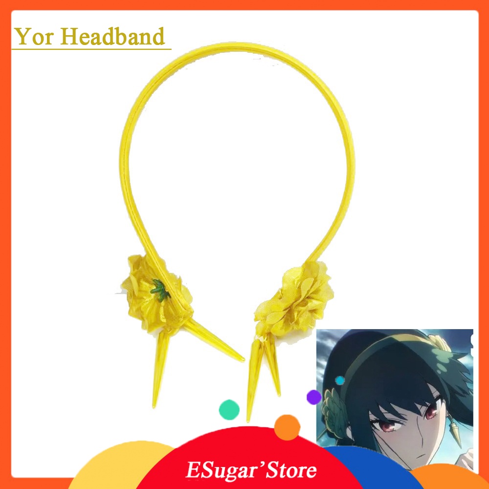 Bông Tai Dạng Kẹp Mặt Hình Côn Trùng Màu Vàng Hóa Trang Nhân Vật Phim SPY×FAMILY Mới Dành Cho Bạn Nữ