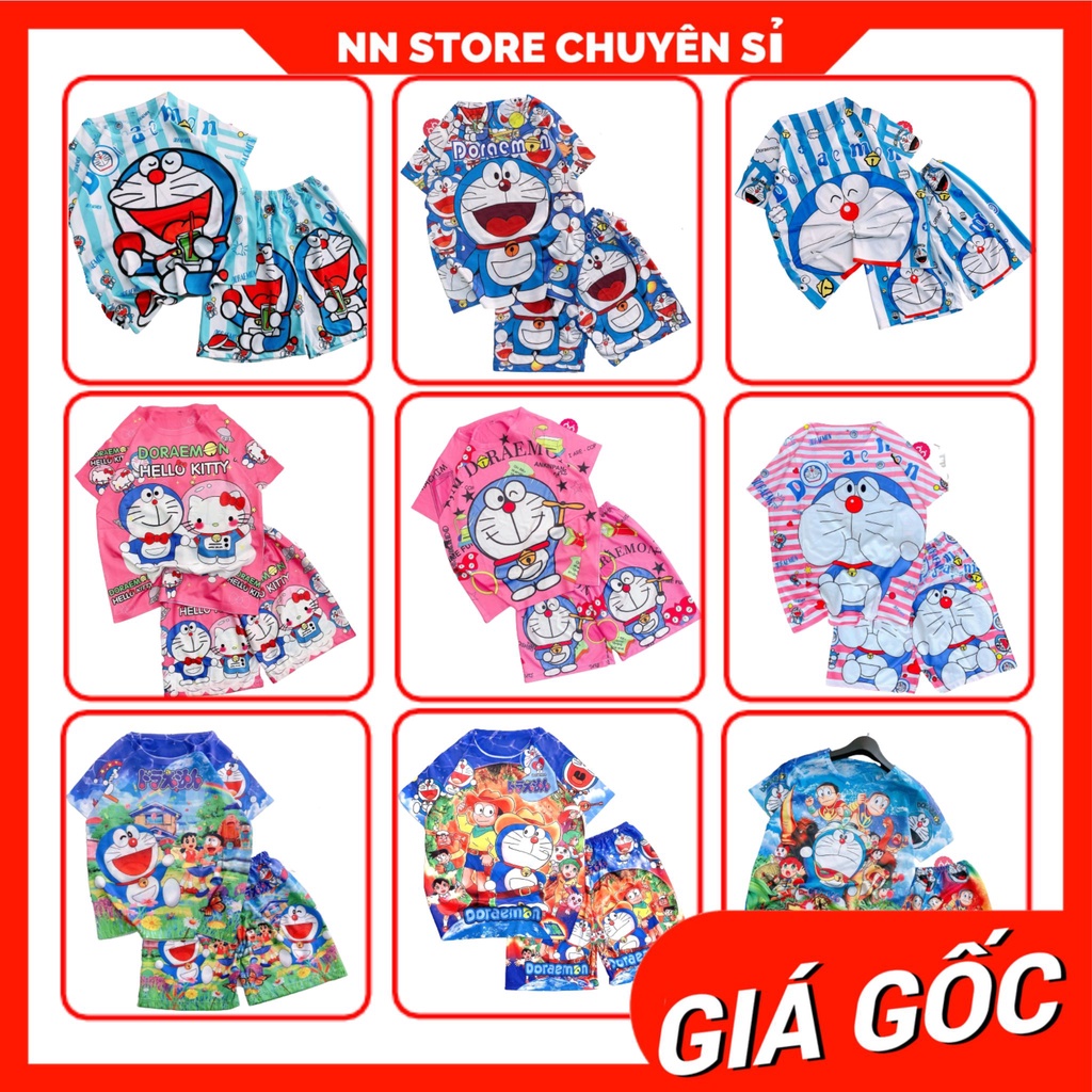 Bộ ngủ doremon cho bé từ 7kg đến 70kg 🛑 Bộ bò sữa 🛑 Bộ hoạt hình bé gái bé trai chất thun mềm mịn mát DBRBD FULL SIZE