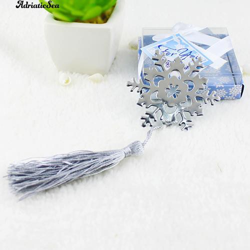 Dụng cụ đánh dấu sách bằng hợp kim hình bông tuyết xinh xắn