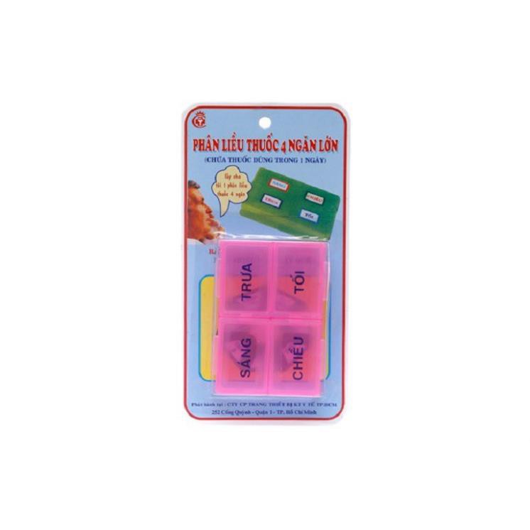 Dụng cụ phân liều thuốc 4 ngăn lớn