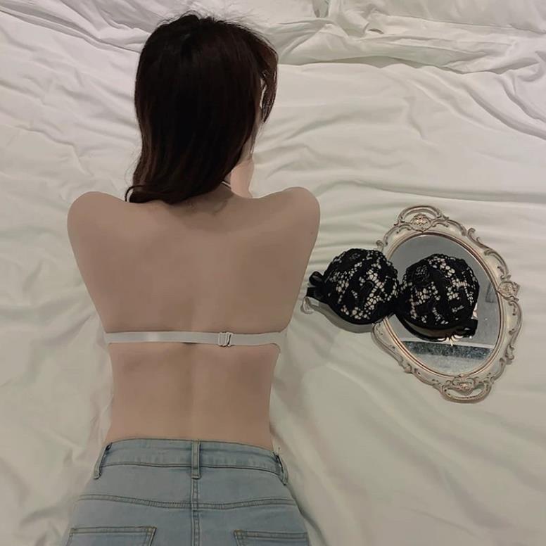 Áo Cúp Ngực Softie Ren Đệm Tim Chống Tụt Không Dây Đẩy Ngực 968