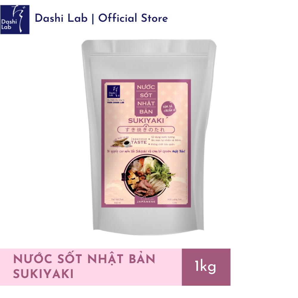 Nước Sốt Sukiyaki Nhật Bản - Dashi Lab - 1kg/túi