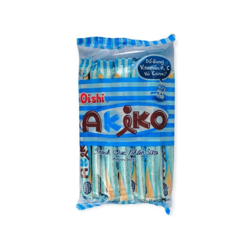 Bánh Snack Que Akiko Oishi Các Vị Gói 160g