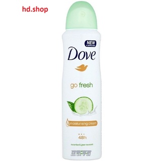 Xịt Khử Mùi Dove 150ml Go Fresh Dưa Leo Nhập Khẩu Châu Âu.