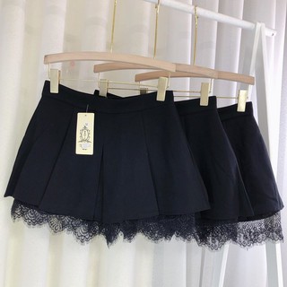 Quần Short Giả Chân Váy Phối Ren