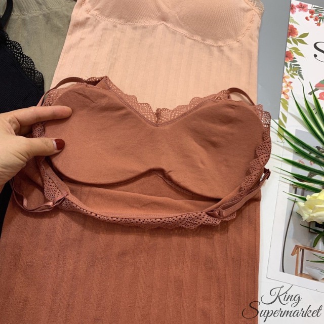 [HÀNG MỚI] ÁO LÓT REN DÁNG DÀI, ÁO HAI DÂY CÓ SẴN ĐỘN NGỰC ABR1926