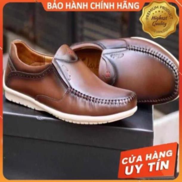 [Sale 3/3]GIÀY LƯỜI DA BÒ CLARKS PATINA NÂU TREND 2020 -pi9 *