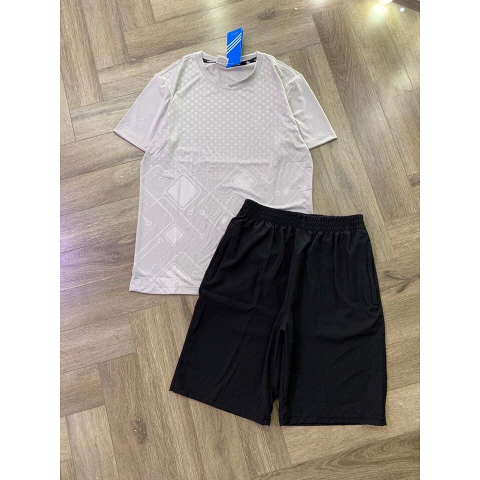 Bộ Thể Thao cổ tròn nam Họa tiết nhiều mầu,Vải thun lạnh mát mẻ,co dãn tốt siêu khô thoáng | BigBuy360 - bigbuy360.vn