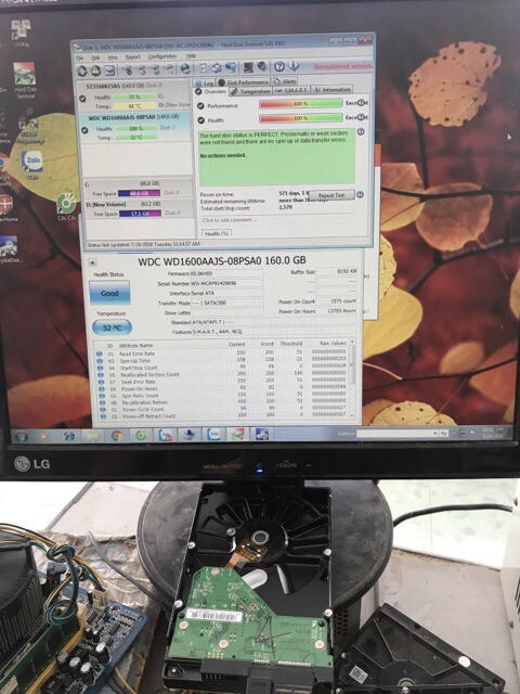 Hdd 80G SG,Ưd hàng tháo máy