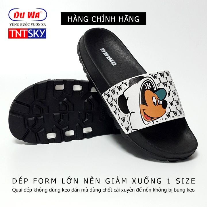 Dép nam, nữ quai ngang siêu nhẹ DUWA - Hàng chính hãng - SH9032 Đen