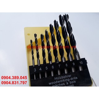 Bộ mũi khoan gỗ đầu đinh
