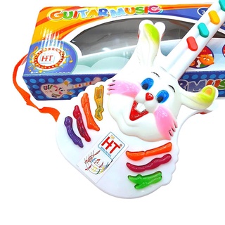 Đồ chơi đàn Ghita, guitar âm nhạc nhiều bài hát bé thích Thỏ con HT7850 hàng vn