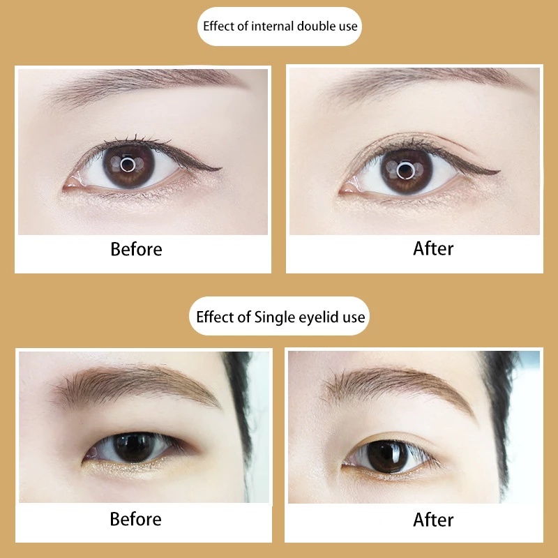 Set 6 Tấm Miếng Dán Kích Mí Trong Suốt Chống Nước Tự Dính Không Cần Keo