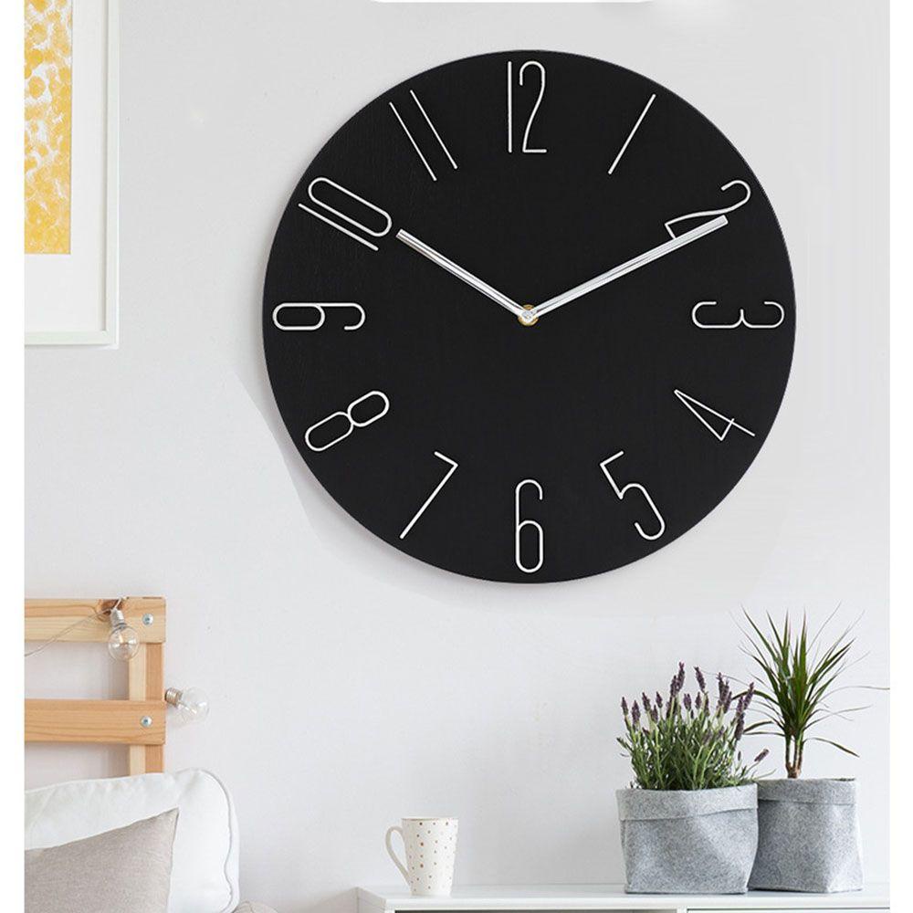 CONOPERY Đồng Hồ Treo Tường Phong Cách Bắc Âu Tối Giản Dùng Để Trang Trí Nhà