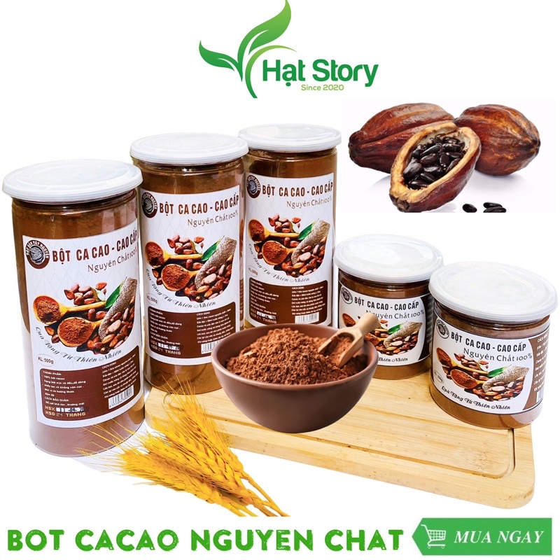 500Gr Bột Cacao Nguyên Chất Cao Cấp Đăk Lăk, Giảm Cân, Đẹp Da, Không Pha Trộn