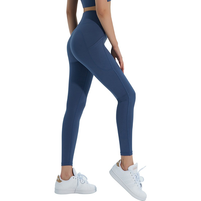Quần legging tập thể thao cạp cao có túi thời trang