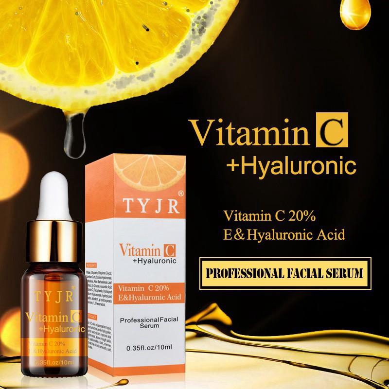 Àng mới về] Serum vitamin C/ Hyaluronic Acid dưỡng ẩm loại bỏ tàn nhang và đốm đen trên mặt