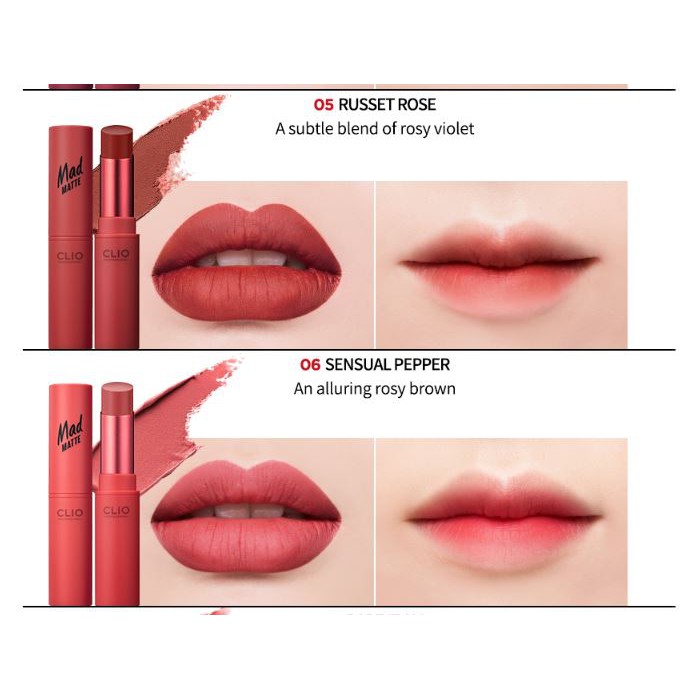 Son Thỏi Clio Mad Matte Lip 4.5G