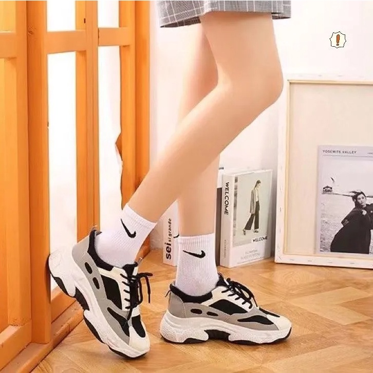 #5 Đôi Trong Hộp# Vớ Thể Thao Nike Chất Liệu Cotton Cho Nam Nữ