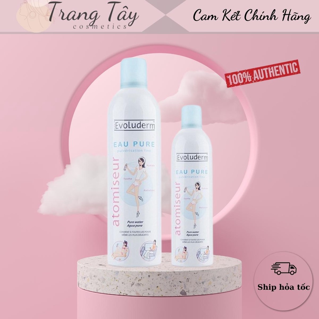Xịt Khoáng Evoluderm Atomiseur Eau Pure Dưỡng Da, Cấp Ẩm 150ML & 400ML