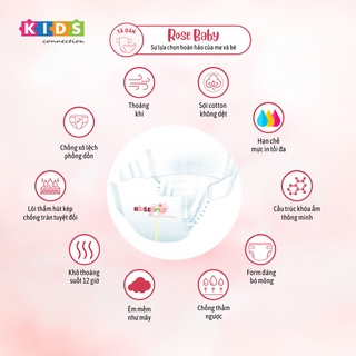Bỉm tã dán ROSE BABY size NB (60 miếng)
