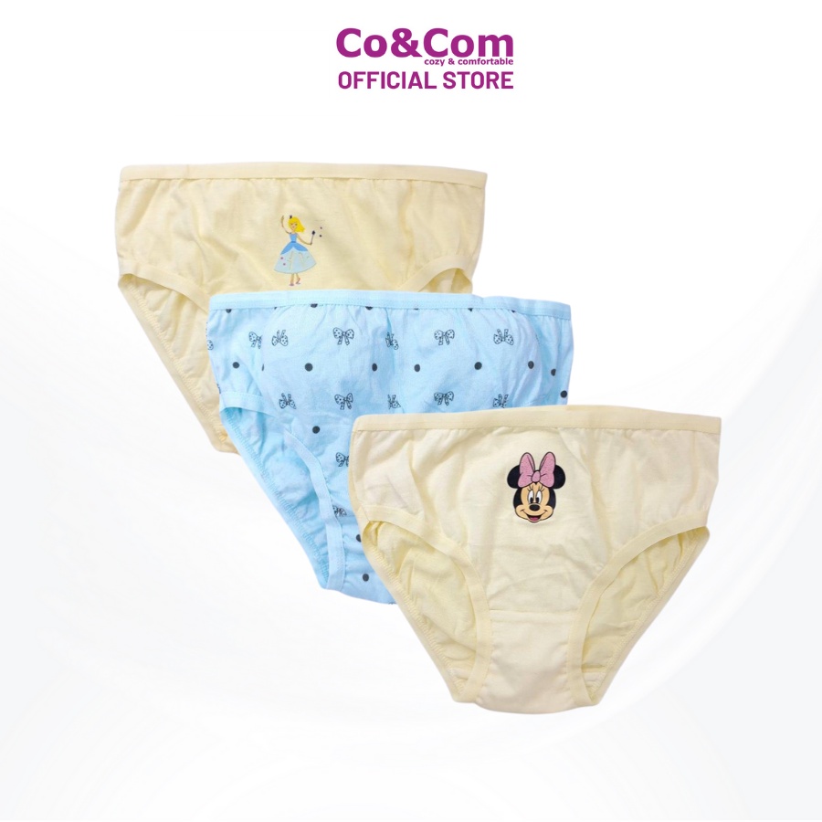 Set 2 Quần Chip Vát, Quần Lót Bé Gái Từ 11-28 Kg Cotton Co&amp;Com CV9002 Siêu Thấm Hút Kháng Khuẩn