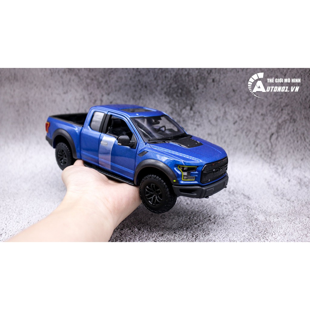 MÔ HÌNH 2017 FORD RAPTOR F150 BLUE 1:24 MAISTO 3296