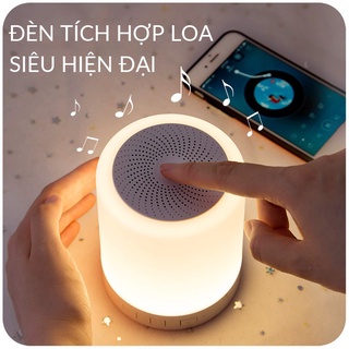 Loa di động cảm ứng kiêm đèn ngủ, Loa Bluetooth Không Dây 2in1 Kiêm Đèn Ngủ, Đèn Led Cảm Ứng Đổi Màu