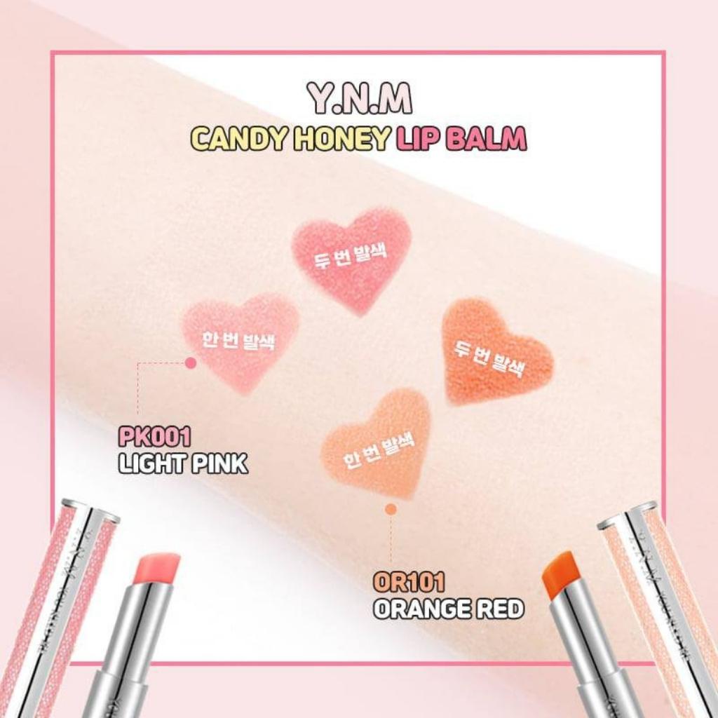 Son Dưỡng Mềm Môi Mờ Thâm Đổi Màu YNM Rainbow Honey Lip Balm Giảm Thâm Hiệu Quả - Lee Bangkok