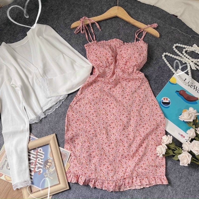 Set váy 2d kèm khoác