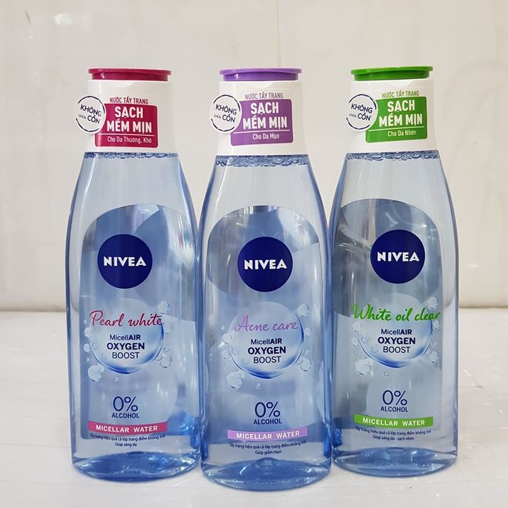 ❄️ Nước tẩy trang Nivea mới không chứa cồn 💦💦