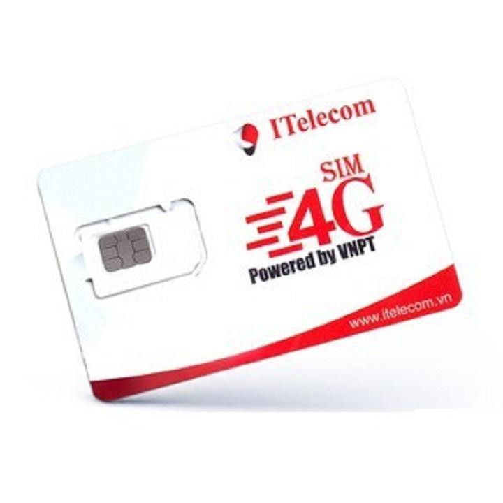 Sim itelecom nghe gọi 4g Siêu Rẻ (77k/tháng ) Sim Dùng mạng Vinaphone phủ sóng toàn quốc ( mạng 4G nhanh nhất VIỆT NAM )