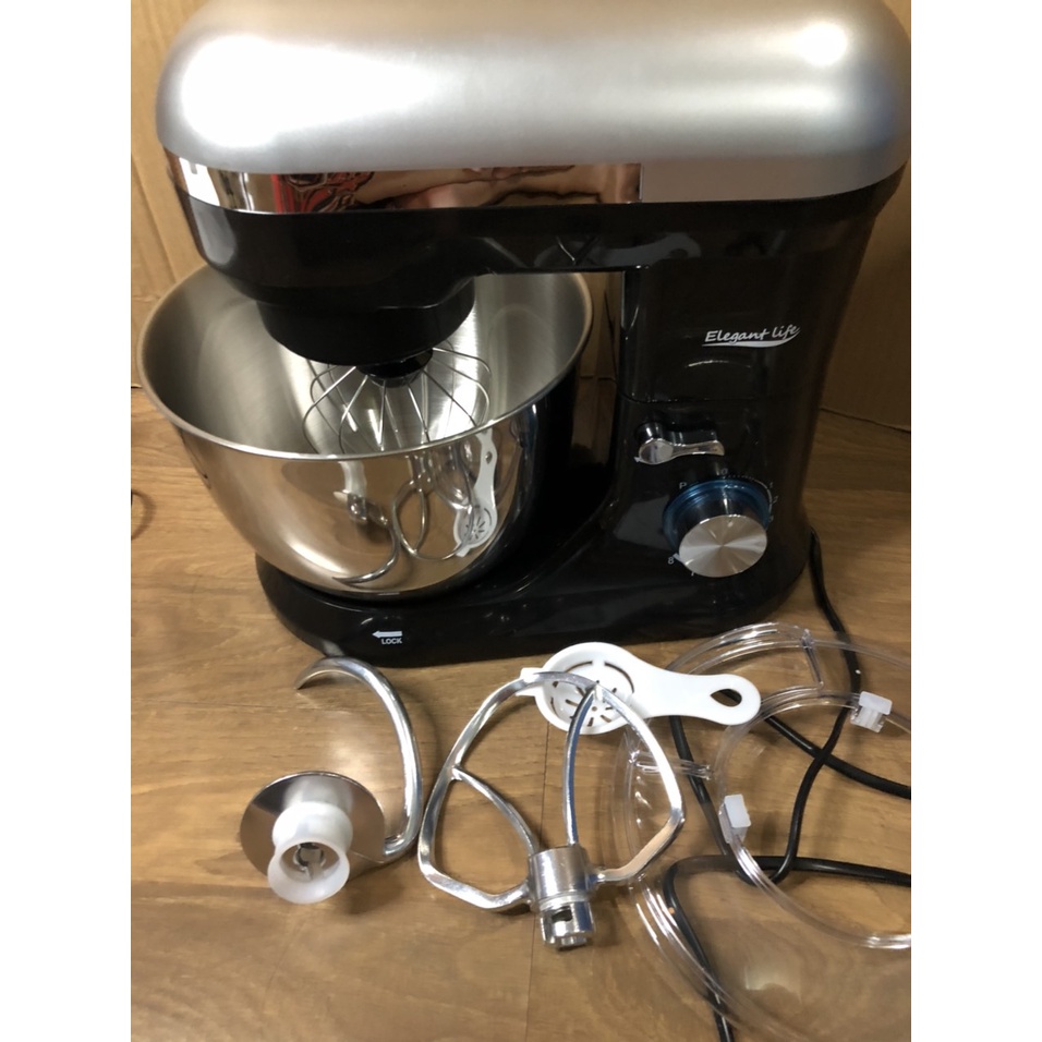 Máy  nhào bột Elegant Life 4.5L 1000W SM-1510N - Hàng chính  hãng - Trộn salad, làm chả giò, trà  bông..