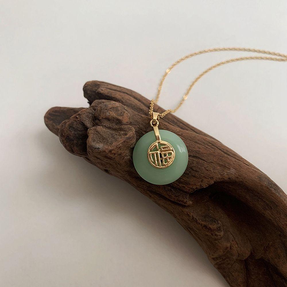 Vòng cổ Mặt Chữ PATRICIA Phong Cách Trung Hoa Cổ Điển Sang Trọng