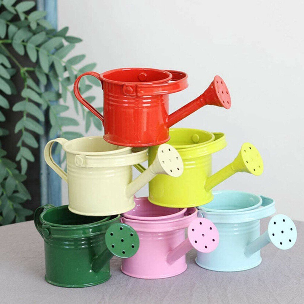 Bình tưới cây Mini bằng kim loại nhiều màu sắc dễ thương cho bé